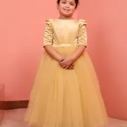 GirlGown Dress with Round Neck-image-62