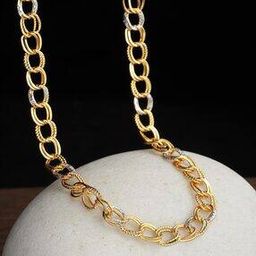 Gold-Plated Double Curb Chain-45