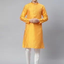 Luxrio Men Embroidered Thread Work Kurta with Pyjamas-picture-14