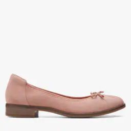 Suede Heeled Slip-On Shoes with Bow Accent-image-63
