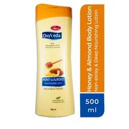 Simco Oxyveda Honey & Almond Nourishing Body Lotion with Wheatgerm Oil - 500 ml-11