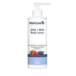 WishCare 10% AHA + 1% BHA Body Lotion With Niacinamide - Smooths Rough & Bumpy Skin 200ml-15