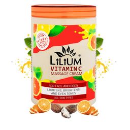 Lilium Vitamin C Massage Cream For Lighten & Brighten Skin - 500ml-2