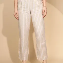 Global Republic Striped Mid-Rise Linen Regular Trouser-picture-46