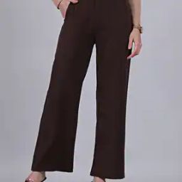 Shein Full Length High Rise Straight Fit Pleated Trousers-image-88