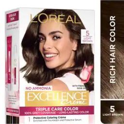 Women Excellence Creme Hair Color - 5 Light Brown-39