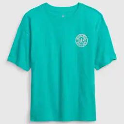 gap kids Round-Neck T-Shirt with Logo Print-picture-37