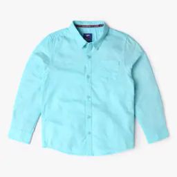 Boys Logo Embroidered Relaxed Fit Shirt-image-85