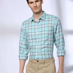 Men Checked Slim Fit Shirt-image-93