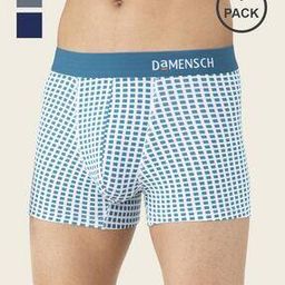 Pack of 3 Checks Print Trunks-picture-38