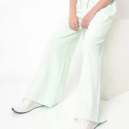Women Mid-Rise Wide-Leg Track Pants with Insert Pockets-image-81