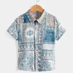 Boys Regular Fit Shirt with Spread Collar-image-6