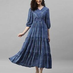 Women Printed Fit & Flare Dress-10