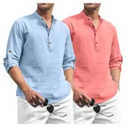 Pack of 2 Men Regular Fit Short Kurtas-picture-53