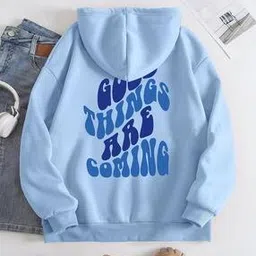 Women Typographic Print Pullover Hoodie-39
