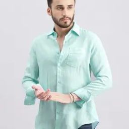 Spread Collar Shirt with Full Sleeves-image-38
