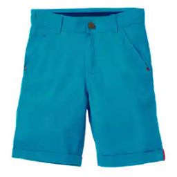 Flat-Front Shorts with Button Closure-picture-0