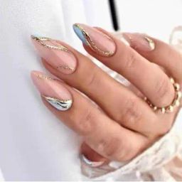 pink truck Set of 24 Artificial Reusable Nails image 1