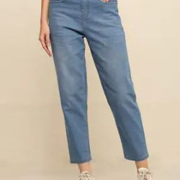Women Washed Mom Jeans-picture-33