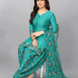 Women Floral Unstitched Dress Material-image-84