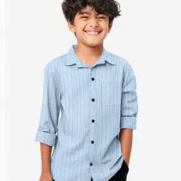 Boy Regular Fit Striped Shirt-image-5