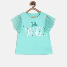 Typographic Print Round-Neck Top-image-48