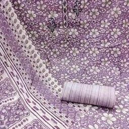 Floral Print 3-Piece Unstitched Dress Material-image-70
