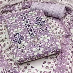 Floral Print 3-Piece Unstitched Dress Material-image-53