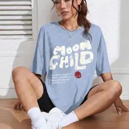 Women Round Neck Typographic T-shirts-29