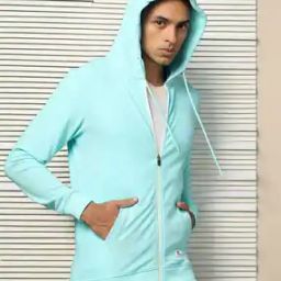 Men Zip-Front Regular Fit Hoodie-image-64