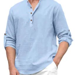 Men Regular Fit Short Kurta with Full Sleeves-image-106