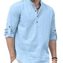 Men Mandarin Collar Short Kurta-image-43
