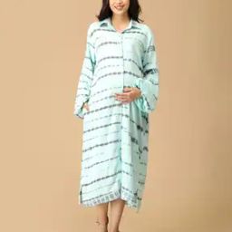 Women A-Line Dress with Belt Accent -image-50