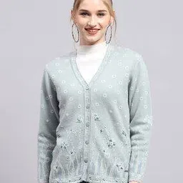 monte carlo Women Self-design Cardigan-picture-40