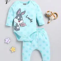 Girls Bugs Bunny Print Rompers & Joggers Set-picture-10