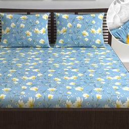 Floral Bedsheet With 2 Pillow Cover-38