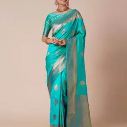 Women Woven Saree with Contrast Border-picture-13