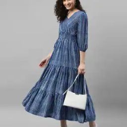 Women Printed Gown Dress-image-90