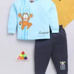 Garfield Print Sweatshirt with Joggers-picture-32