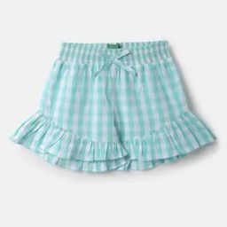 Checked Flounce-Trim Shorts-picture-12