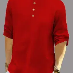 apektra Men Slim Fit Short Kurta with Mandarin Neckline-picture-47