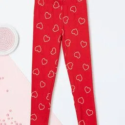 max Girls Heart Print Leggings-picture-8
