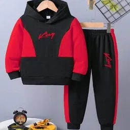hikuj Boys Colour-Block Pants & T-Shirt Set-picture-48