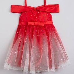 hopscotch Girls Off-Shoulder Fit & Flare Dress-picture-35