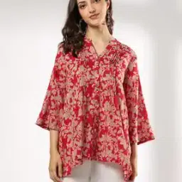 siyahi Women Floral Print Relaxed Fit Top-picture-29