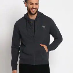 Zip-Front Hoodie with Pockets-image-46
