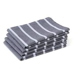 Set of 4 Striped Cotton Towels-50