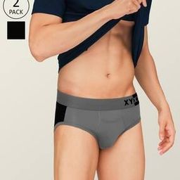 Pack of 2 Colourblock Briefs with Branding-image-44