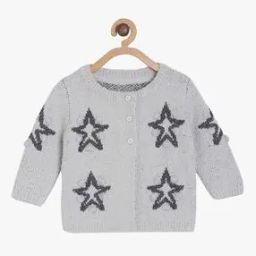 Girls Patterned Round-Neck Cardigan-picture-44