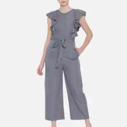 Women Printed Jumpsuit with Waist Tie-Up-picture-18